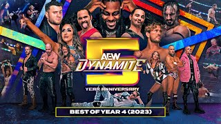 AEW Dynamite 5 Year Anniversary Some of the BEST Dynamite moments from 2023 Year 4 [upl. by Zink]