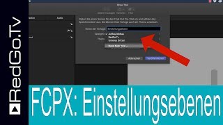 Einstellungsebenen in Final Cut Pro X selber machen Adjustment Layer [upl. by Thorncombe]