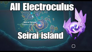 All electroculus locations seirai island genshin impact [upl. by Saibot308]