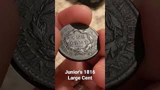 Juniors 1816 Large Cent coin cent largecent coincollecting copper history [upl. by Tila]