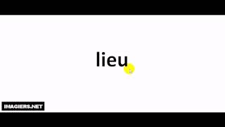 French pronunciation  lieu [upl. by Nimrac]