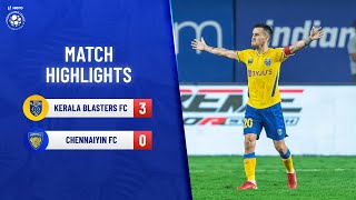 Highlights  Kerala Blasters FC 30 Chennaiyin FC  Match 102  Hero ISL 202122 [upl. by Rosaleen]