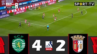 Sporting CP x SC Braga 42  Liga Portugal Betclic 202425  Resumo da Partida [upl. by Colin]