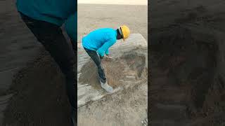 Manual mortar mixing 💯shortvideo civilengineering [upl. by Ellenej]