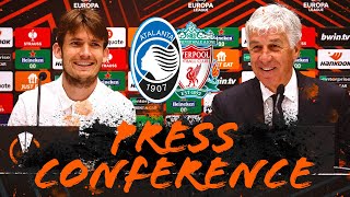 UEL ritorno QF  AtalantaLiverpool  La conferenza stampa di Gasperini e De Roon [upl. by Aicilaana]