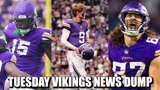 Minnesota Vikings News Dump 10222024  Dallas Turner Monster McCarthy 2025 Hockenson 5050 [upl. by Asserac]