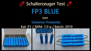 🧨 Schallerzeuger Test 🧨  Petarda FP3 Blue  Kat P1  NEM 70 g  Batch 2019  Made in ❓ [upl. by Julianna]