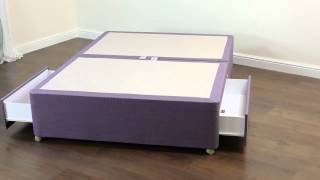 Amber Divan Bed Base 4ft6 Double 2 Drawers [upl. by Delcine]