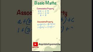 Commutative property and associative property maths class [upl. by Yenoh971]