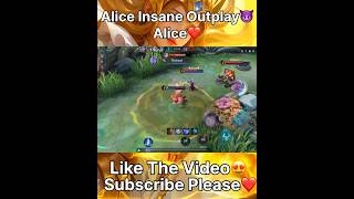 I will Never Forget This Play😈 Alice❤️ shorts mobilelegends mlbb mlbbcreatorcamp moba ml m6 [upl. by Euv]