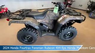 2024 Honda Fourtrax Foreman Rubicon 4X4 Eps Honda Phantom Camo HA0013 [upl. by Johannah]