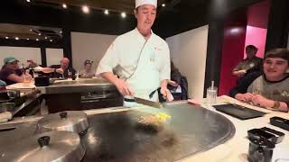 Amazing Hibachi Techniques Teppanyaki Chef Japan Pavillion EPCOT WIRLD SHOWCASE ​⁠epcot japan [upl. by Stagg237]