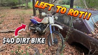 40 abandoned dirt bike WILL IT RUN [upl. by Kere]