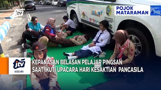 TULUNGAGUNG  Kepanasan Belasan Pelajar Pingsan Saat Ikuti Upacara Hari Kesaktian Pancasila [upl. by Oilisab]