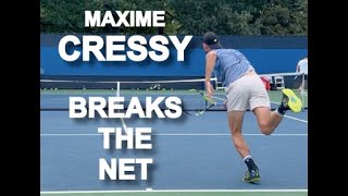 Maxime Cressy Court Level Tennis Practice [upl. by Lorenzo89]