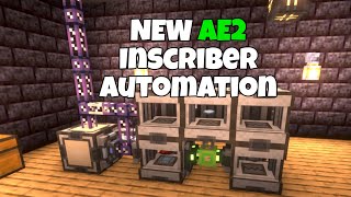 Compact AE2 Processor and Inscriber Automation UPDATED for Minecraft 120 and 121 [upl. by Loresz343]