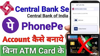 Phonepe me central bank account kaise add kare aadhar card se Phonepe kaise Chalaye 2024 [upl. by Fawna]