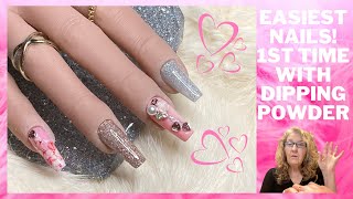 Beetles Dip Powder Nails On Tips  Beginners Nail Design  Friend Mail [upl. by Artemis579]