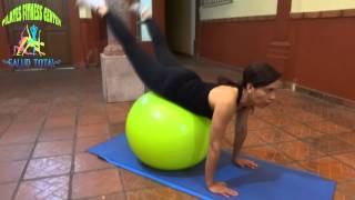 Pilates Con Pelota Principiantes  Como Tonificar Los Brazos 18  May  2015 [upl. by Arammat]