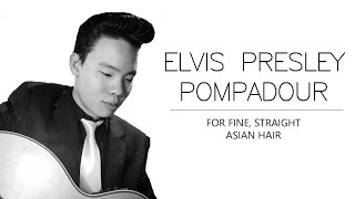 Elvis Pompadour Tutorial For Asian Hair [upl. by Dail]