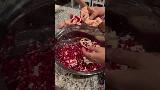 Easiest technique to get Pomegranate seeds out  انار نکالنےکا آسان طریقہ [upl. by Barbra194]