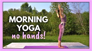 10 min HANDS FREE Morning Yoga no downward dog or plank [upl. by Riki739]