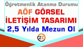 AÖF Görsel İletişim Tasarımı 25 yılda Nasıl Mezun Olur Ne Öğretmeni Olur KPSS Atanma Durumu [upl. by Archie461]