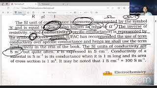 Conductance ConductanceConductance of Electrolytic Solutions [upl. by Aibonez]