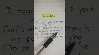 Silence Lyrics [upl. by Annyrb]