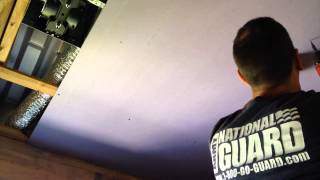 New Construction Bathroom Ceiling Installation Part 2 [upl. by Anivol]