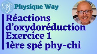 Réactions doxydoréduction  Exercice 1  1ère spé physiquechimie [upl. by Anin309]