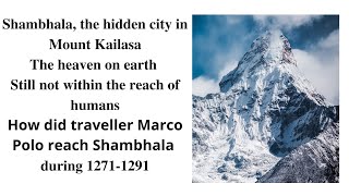 Unknown facts about Shambala the mystery land in Kailasa [upl. by Ennasus]