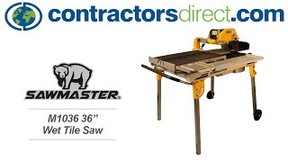 Sawmaster M1036 Wet Tile Saw [upl. by Krisha]