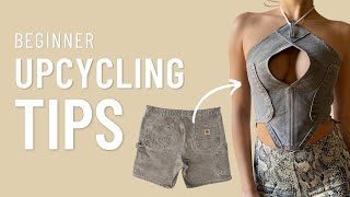 How To Upcycle Clothes Beginner Tips [upl. by Mcnamara]