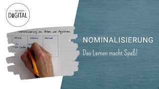 Nominalisierung Substantivierung von Verben und Adjektiven inkl Arbeitsblatt [upl. by Gweneth]