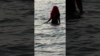 🇹🇷 SIDE BEACH 🏝 MANAVGAT TURKEY 🌊 SWIMMING IN THE SEA IN THE EVENING【4k】🌞🌊☀️ [upl. by Dasha]