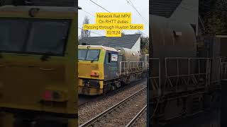 Tones Network Rail MPV steaming through Huyton Station 021124 railway trains trainvideos [upl. by Lanny319]