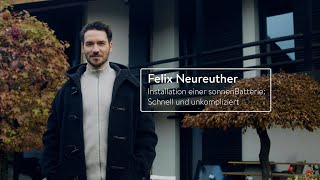 sonnen x Felix Neureuther  Installation einer sonnenBatterie Schnell und unkompliziert [upl. by Enyamrahs]