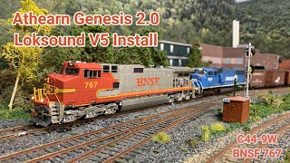 Athearn Genesis C449W Loksound V5 Install  BNSF 767 [upl. by Aciretnahs436]