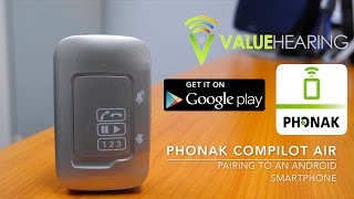 Phonak Compilot Air  Android Pairing [upl. by Illac]