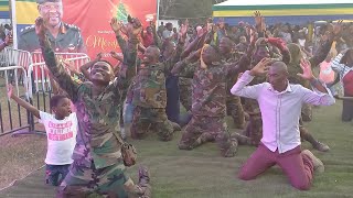 Kwan Pa Band Brought Excitement To Burma Camp As The Soldiers Danced To Their Christmas Songs [upl. by Eiramrebma]