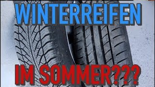 🚙 WINTERREIFEN ❄️ IM SOMMER ☀️ FAHREN besser nicht  KrisGarage [upl. by Yrrag]