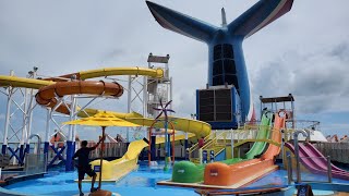 Carnival Water Slides Carnival Elation Carnival Water Works [upl. by Galven]