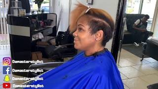 Detailed color relaxer and cut [upl. by Nnawtna]