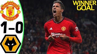 Man Utd vs Wolves 10  Goal and Highlights  2023 💥 VARANE [upl. by Nimsaj]