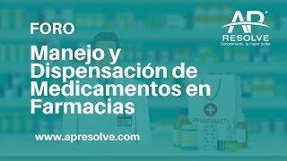 Manejo y Dispensación medicamentos en farmacias [upl. by Hausner794]