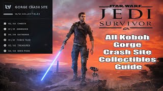 Star Wars Jedi Survivor Koboh Gorge Crash Site Collectibles Guide [upl. by Teddman]