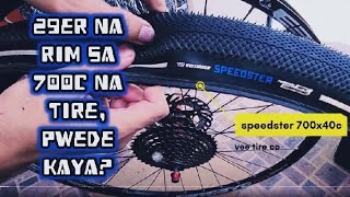 DIY10Installed 700x40c tire to 29er rim fireeye excelerant veetire speedster [upl. by Neela]