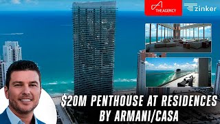 20M Penthouse at Residences by ArmaniCasa Miami Florida [upl. by Lenwood]