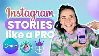 Instagram Story Design Hacks Branded AND Quick plus Canva Tips [upl. by Aihsenat]